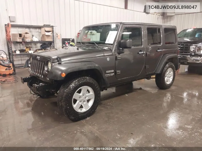 2018 Jeep Wrangler Jk Unlimited Sport S 4X4 VIN: 1C4BJWDG9JL898047 Lot: 40117562