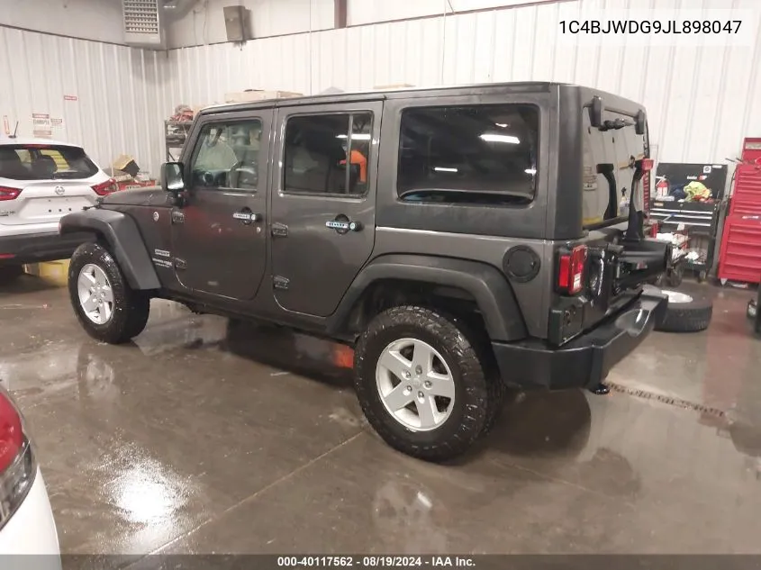 2018 Jeep Wrangler Jk Unlimited Sport S 4X4 VIN: 1C4BJWDG9JL898047 Lot: 40117562