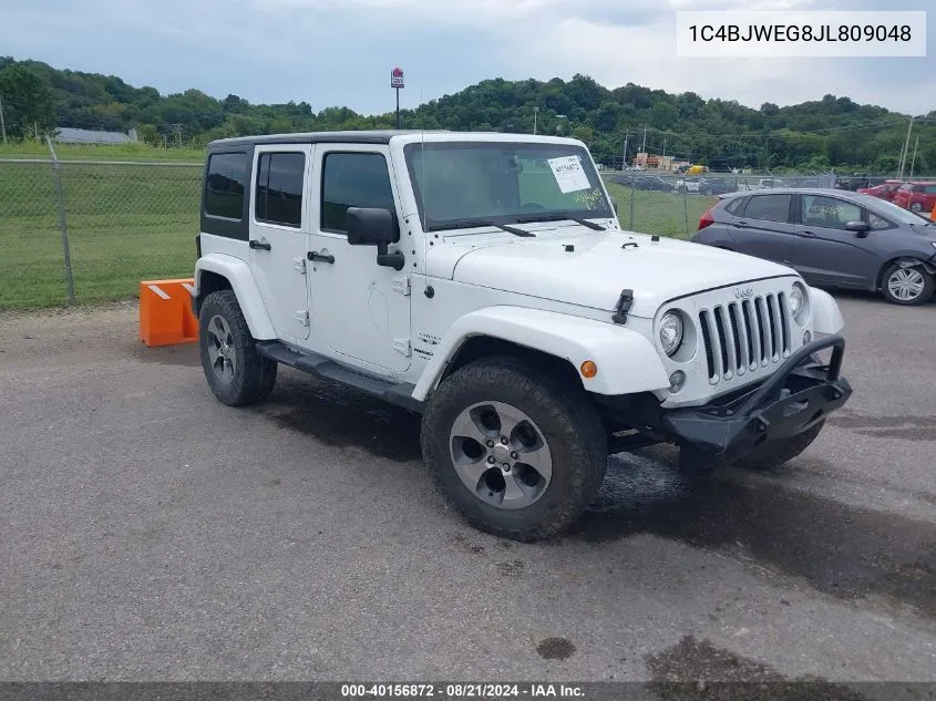 2018 Jeep Wrangler Sahara VIN: 1C4BJWEG8JL809048 Lot: 40156872