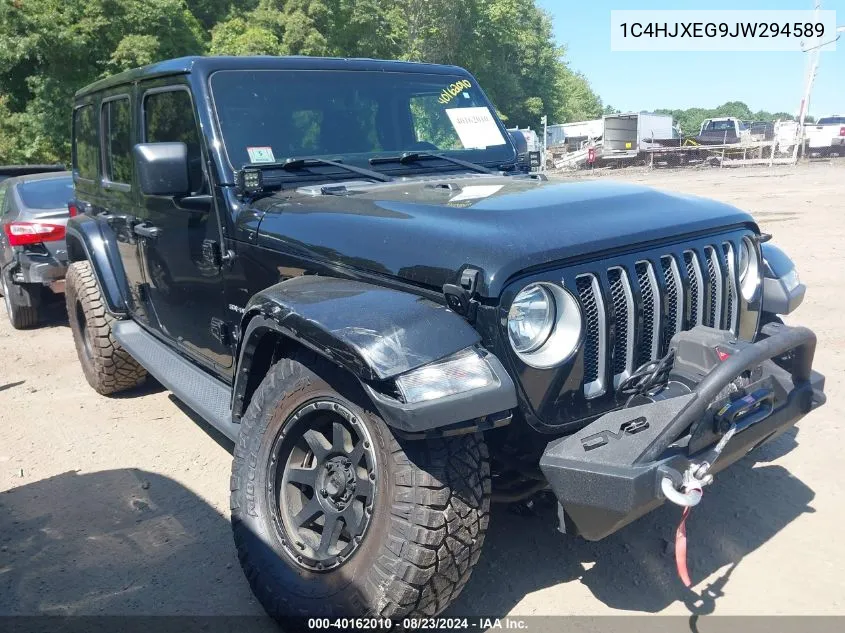 2018 Jeep Wrangler Unlimited Sahara VIN: 1C4HJXEG9JW294589 Lot: 40162010