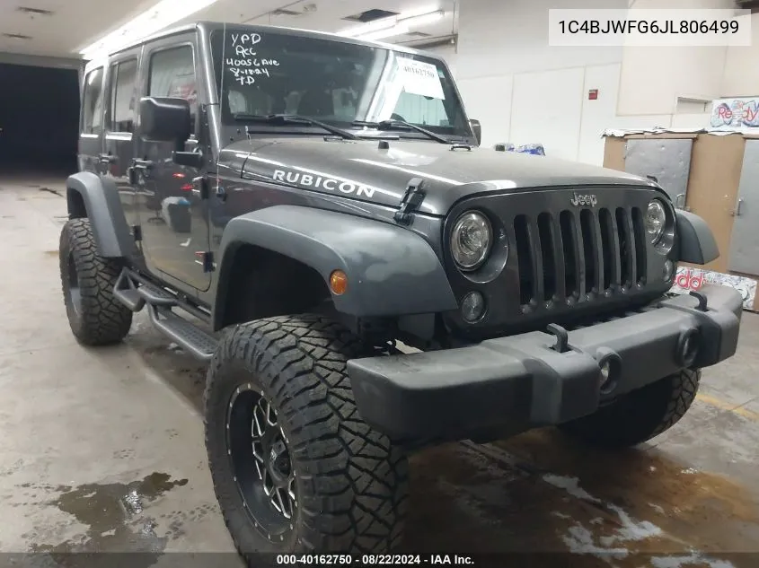 1C4BJWFG6JL806499 2018 Jeep Wrangler Jk Unlimited Rubicon 4X4