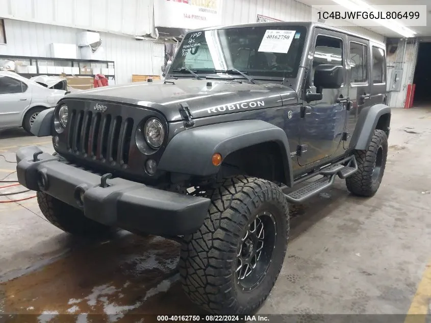 1C4BJWFG6JL806499 2018 Jeep Wrangler Jk Unlimited Rubicon 4X4