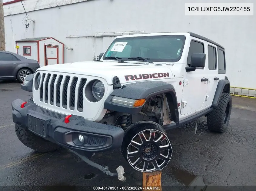 1C4HJXFG5JW220455 2018 Jeep Wrangler Unlimited Rubicon