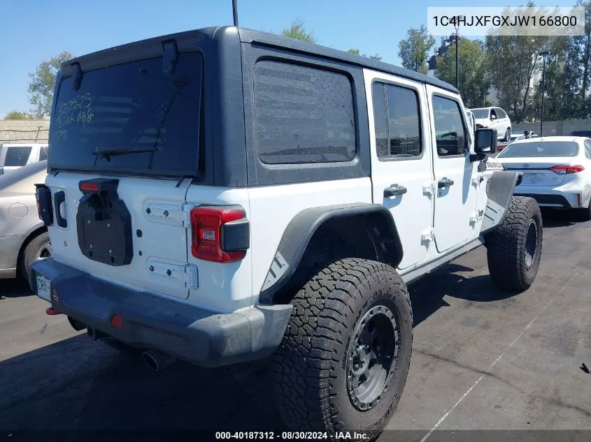 1C4HJXFGXJW166800 2018 Jeep Wrangler Unlimited Rubicon 4X4