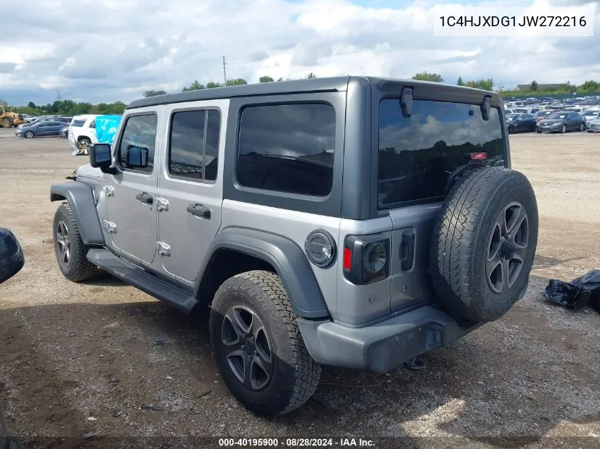 1C4HJXDG1JW272216 2018 Jeep Wrangler Unlimited Sport S 4X4