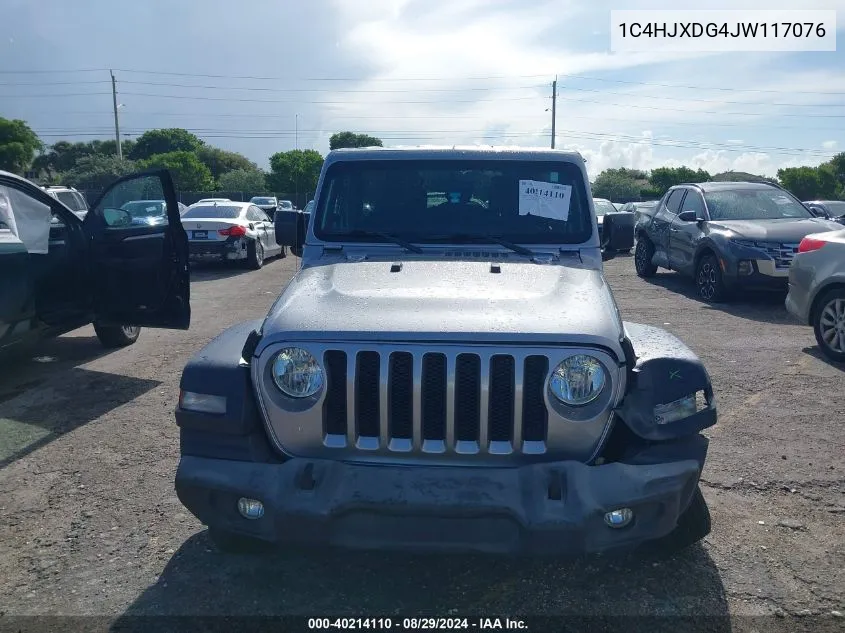 1C4HJXDG4JW117076 2018 Jeep Wrangler Unlimited Sport S 4X4