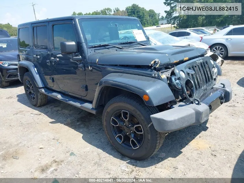 1C4HJWEG8JL882415 2018 Jeep Wrangler Jk Unlimited Altitude 4X4