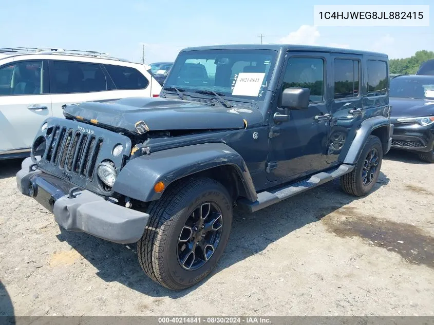 1C4HJWEG8JL882415 2018 Jeep Wrangler Jk Unlimited Altitude 4X4