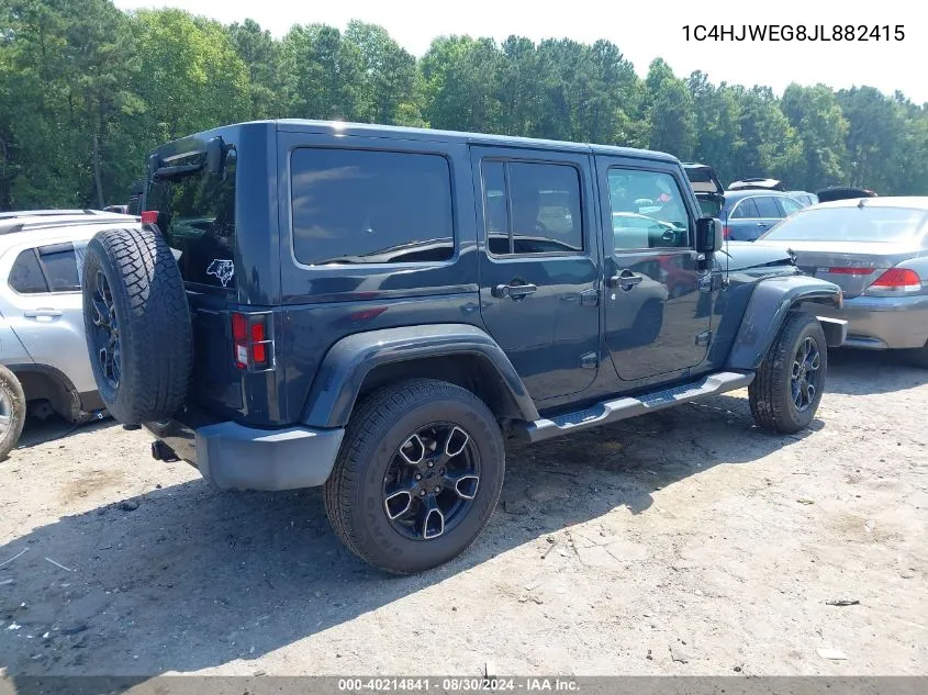 2018 Jeep Wrangler Jk Unlimited Altitude 4X4 VIN: 1C4HJWEG8JL882415 Lot: 40214841