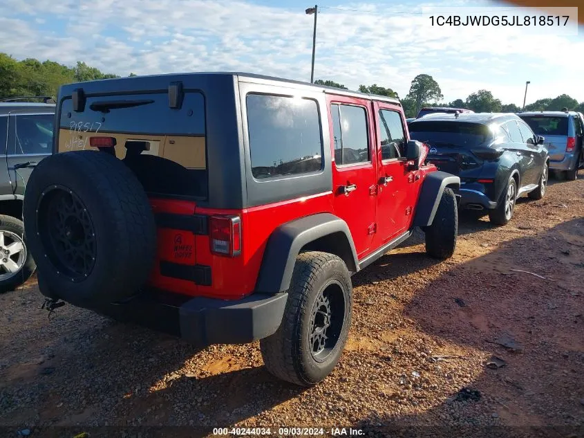 2018 Jeep Wrangler Jk Unlimited Willy Wheeler W 4X4 VIN: 1C4BJWDG5JL818517 Lot: 40244034