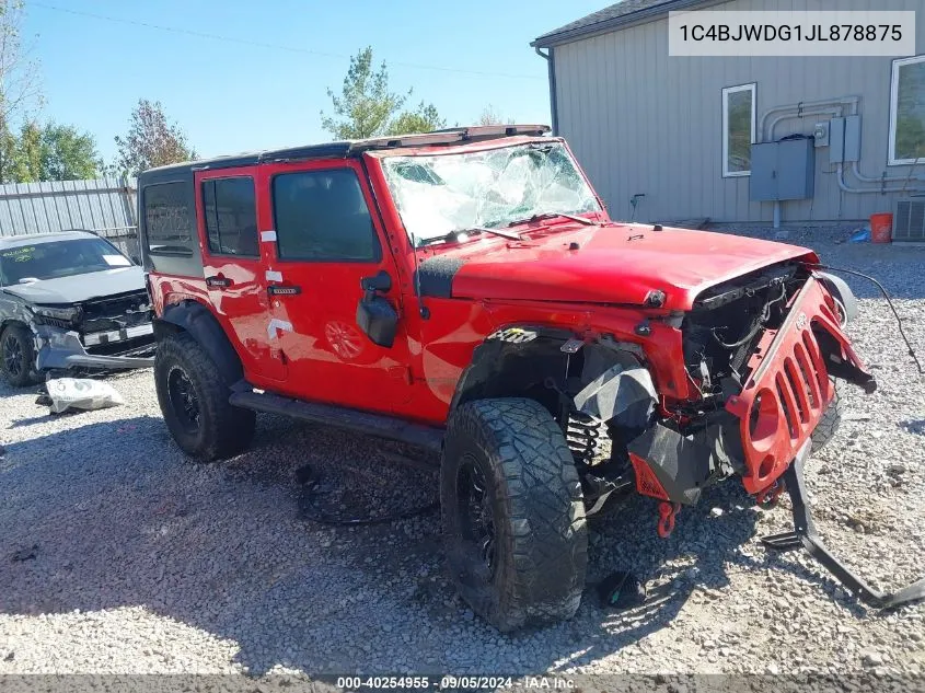 1C4BJWDG1JL878875 2018 Jeep Wrangler Jk Unlimited Sport