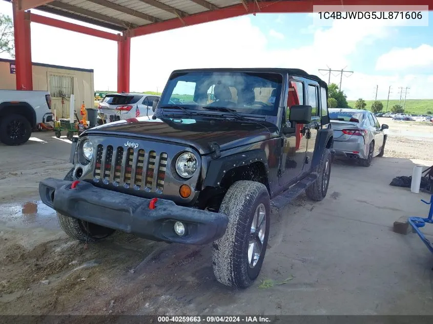 2018 Jeep Wrangler Jk Unlimited Sport VIN: 1C4BJWDG5JL871606 Lot: 40259663