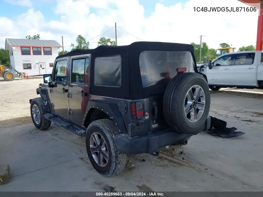 2018 Jeep Wrangler Jk Unlimited Sport VIN: 1C4BJWDG5JL871606 Lot: 40259663