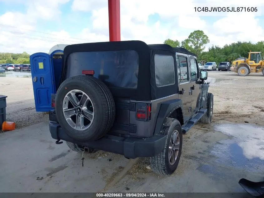 2018 Jeep Wrangler Jk Unlimited Sport VIN: 1C4BJWDG5JL871606 Lot: 40259663