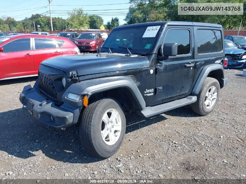 2018 Jeep Wrangler Sport S 4X4 VIN: 1C4GJXAG9JW143768 Lot: 40278128