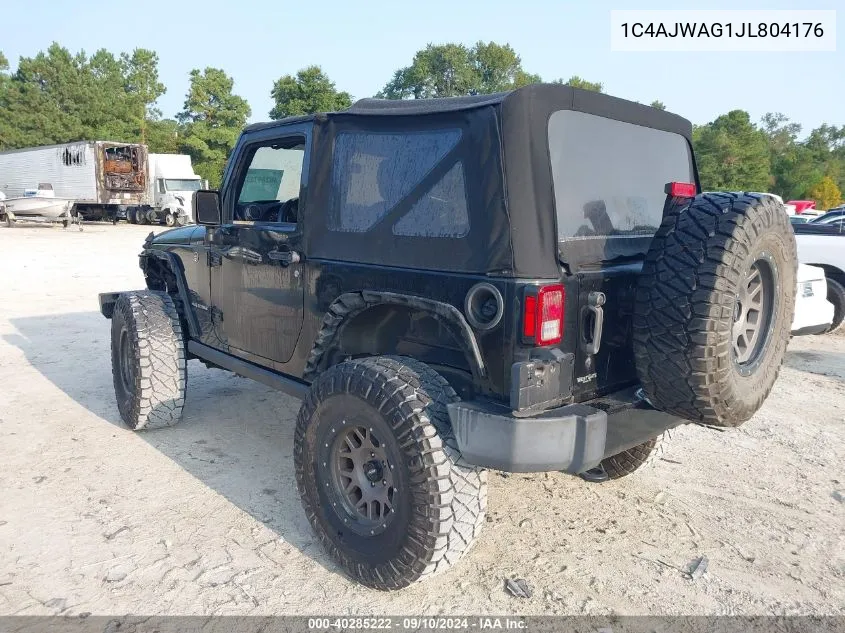 2018 Jeep Wrangler Jk Sport VIN: 1C4AJWAG1JL804176 Lot: 40285222