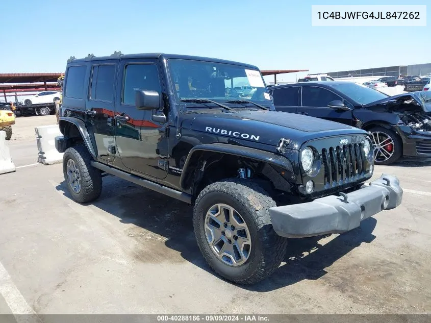 1C4BJWFG4JL847262 2018 Jeep Wrangler Jk Unlimited Rubicon 4X4