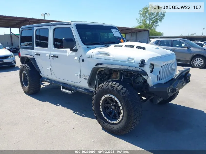 1C4HJXDG5JW221107 2018 Jeep Wrangler Unlimited Sport S 4X4