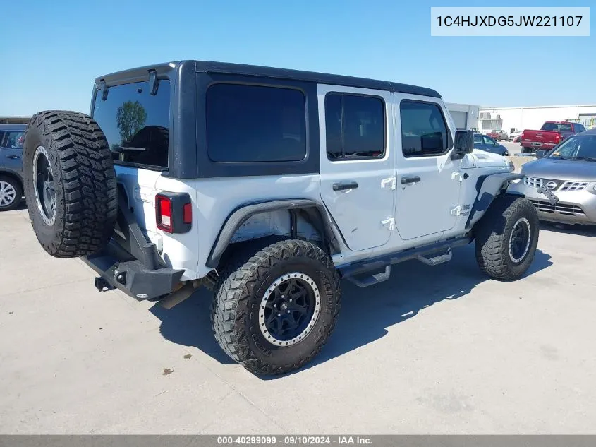 1C4HJXDG5JW221107 2018 Jeep Wrangler Unlimited Sport S 4X4