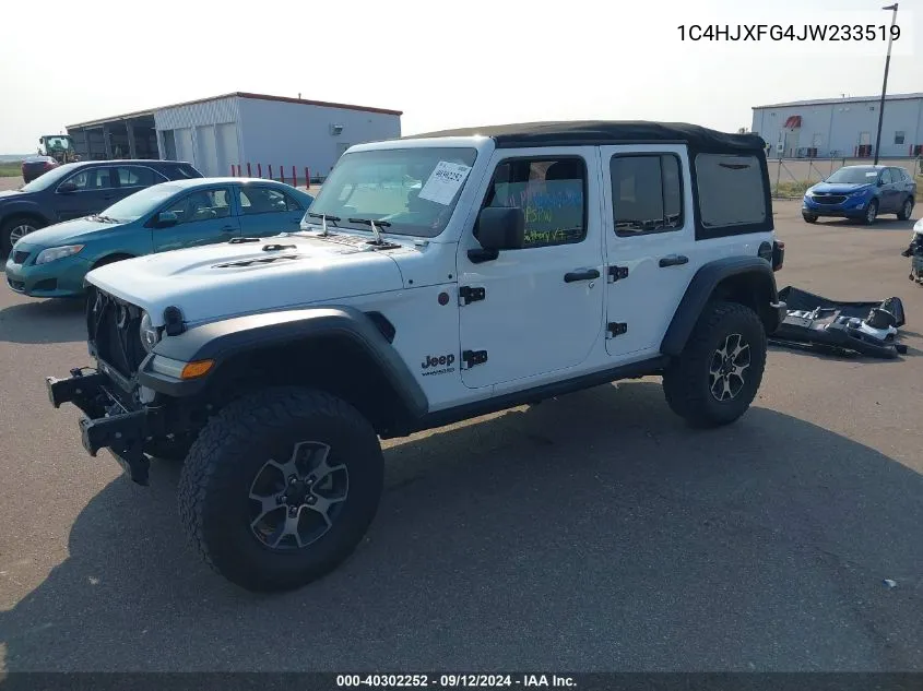 1C4HJXFG4JW233519 2018 Jeep Wrangler Unlimited Rubicon