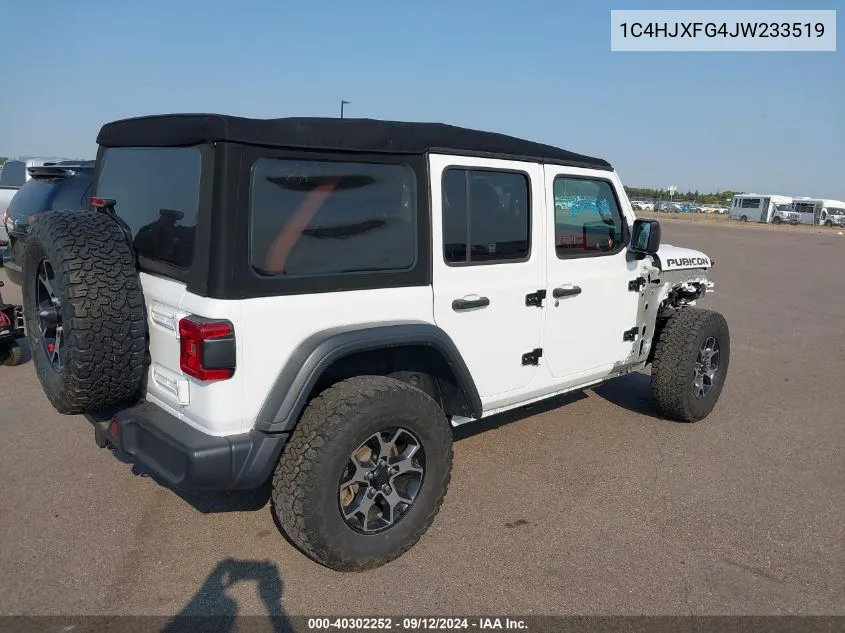 1C4HJXFG4JW233519 2018 Jeep Wrangler Unlimited Rubicon