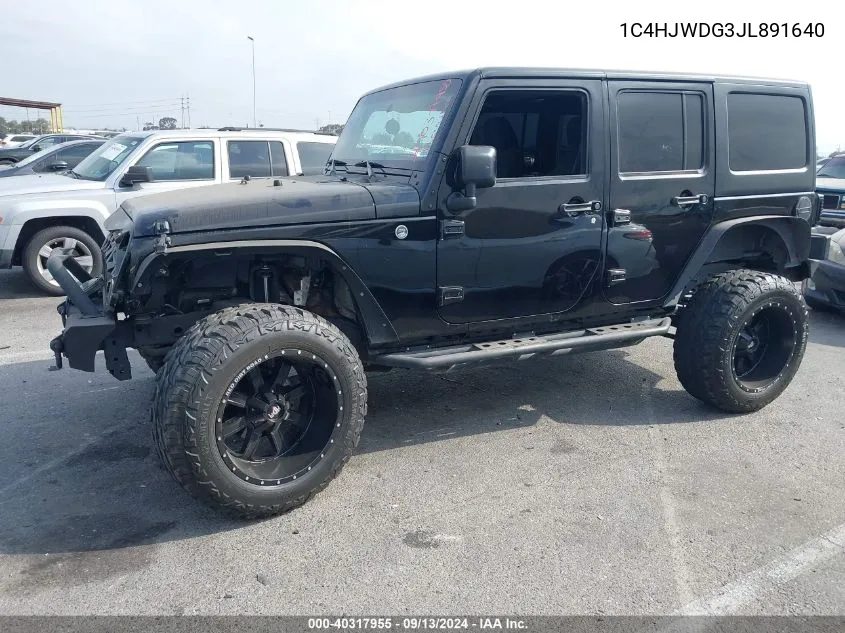 1C4HJWDG3JL891640 2018 Jeep Wrangler Jk Unlimited Sport S 4X4