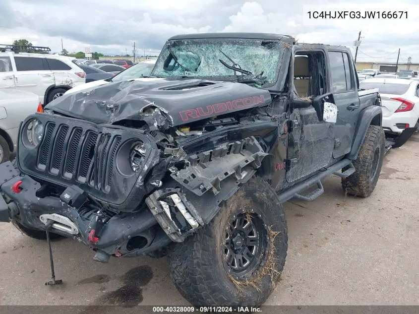 1C4HJXFG3JW166671 2018 Jeep Wrangler Unlimited Rubicon 4X4