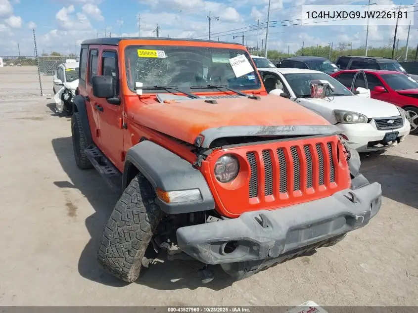 1C4HJXDG9JW226181 2018 Jeep Wrangler Unlimited Sport S 4X4