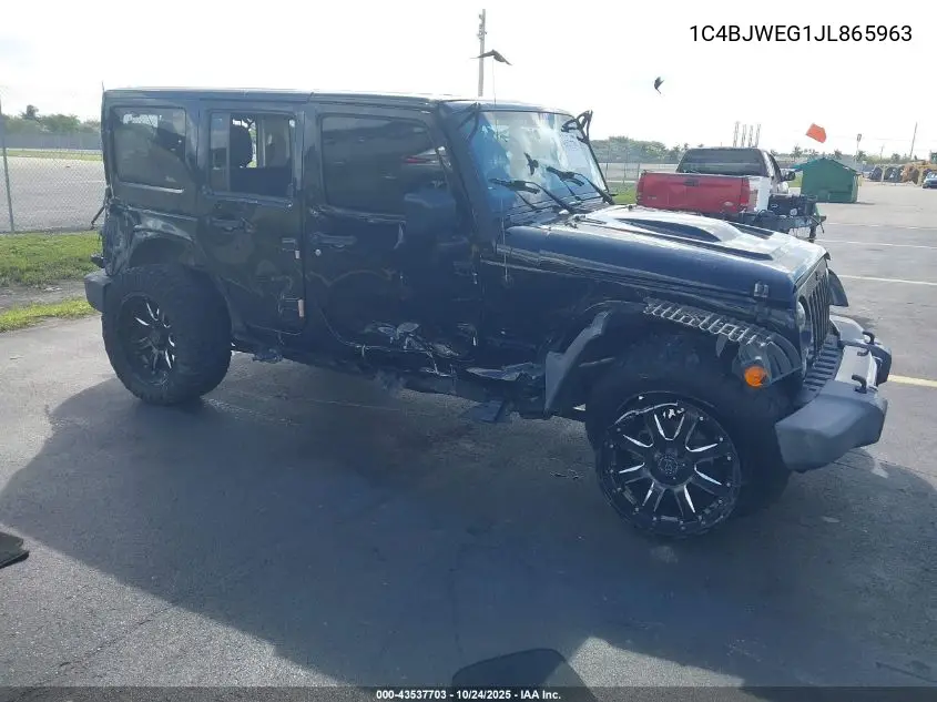 1C4BJWEG1JL865963 2018 Jeep Wrangler Jk Unlimited Altitude 4X4