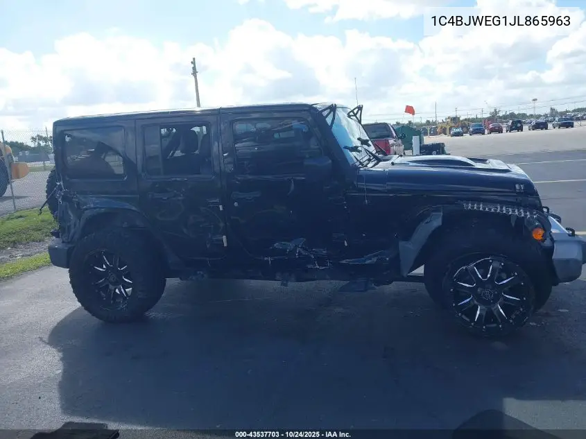 1C4BJWEG1JL865963 2018 Jeep Wrangler Jk Unlimited Altitude 4X4