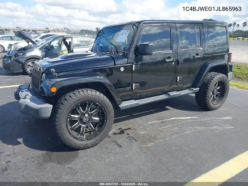 1C4BJWEG1JL865963 2018 Jeep Wrangler Jk Unlimited Altitude 4X4