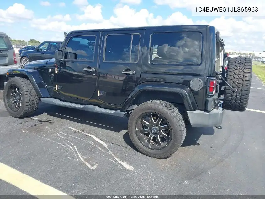 1C4BJWEG1JL865963 2018 Jeep Wrangler Jk Unlimited Altitude 4X4