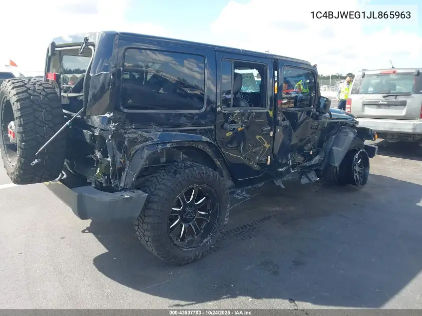 1C4BJWEG1JL865963 2018 Jeep Wrangler Jk Unlimited Altitude 4X4