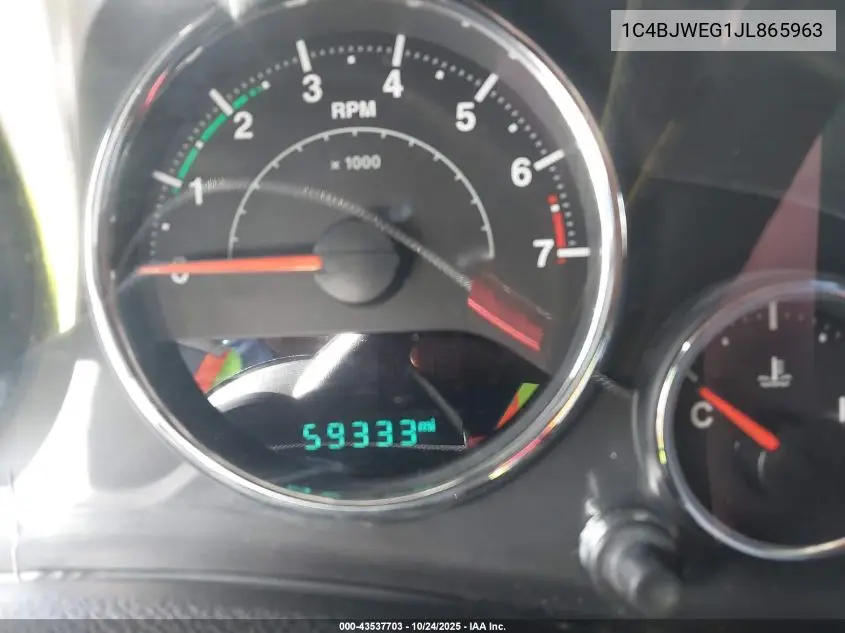 1C4BJWEG1JL865963 2018 Jeep Wrangler Jk Unlimited Altitude 4X4