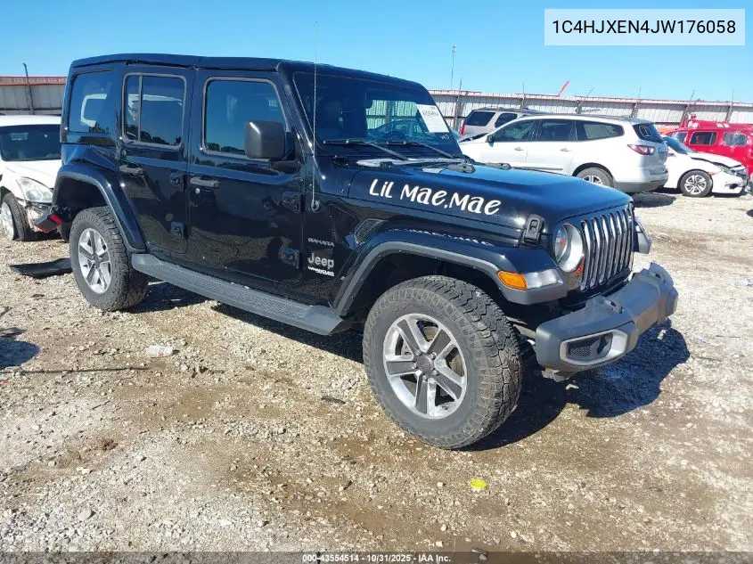 1C4HJXEN4JW176058 2018 Jeep Wrangler Unlimited Sahara 4X4