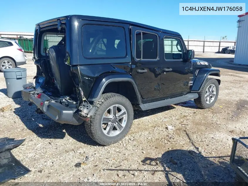 1C4HJXEN4JW176058 2018 Jeep Wrangler Unlimited Sahara 4X4