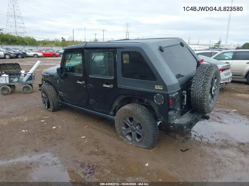 1C4BJWDG4JL823580 2018 Jeep Wrangler Jk Unlimited Sport 4X4