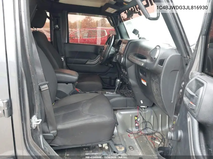 1C4BJWDG3JL816930 2018 Jeep Wrangler Jk Unlimited Sport 4X4