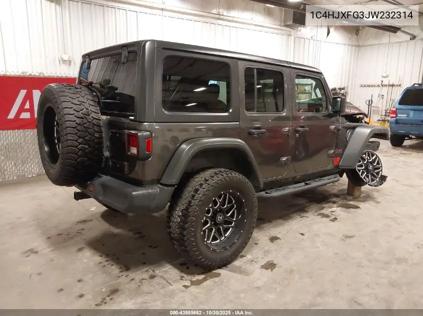 1C4HJXFG3JW232314 2018 Jeep Wrangler Unlimited Rubicon 4X4