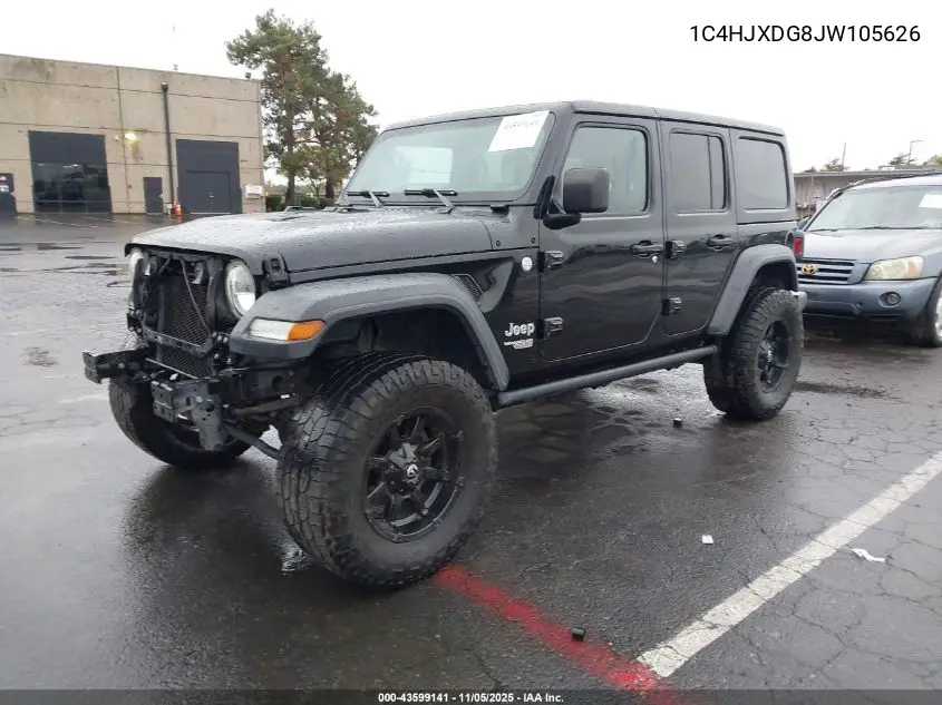 1C4HJXDG8JW105626 2018 Jeep Wrangler Unlimited Sport S 4X4