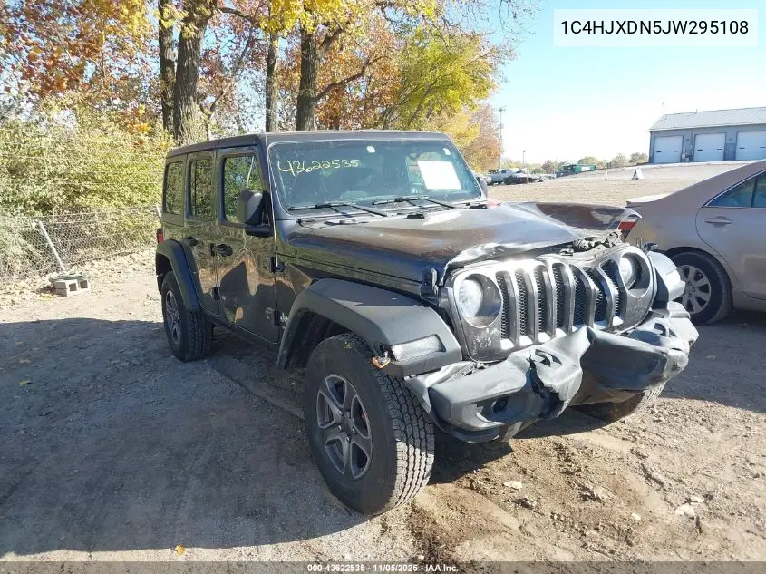 1C4HJXDN5JW295108 2018 Jeep Wrangler Unlimited Sport S 4X4