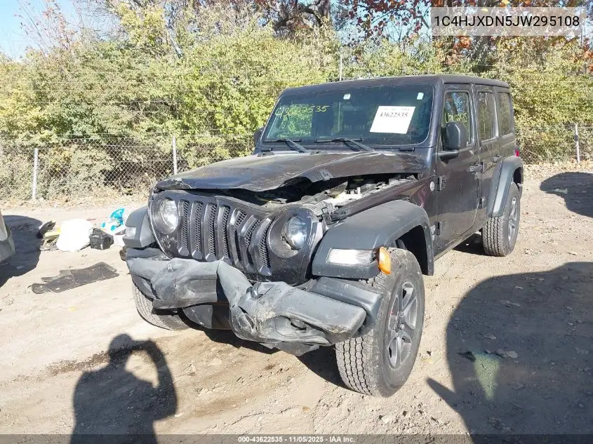 1C4HJXDN5JW295108 2018 Jeep Wrangler Unlimited Sport S 4X4
