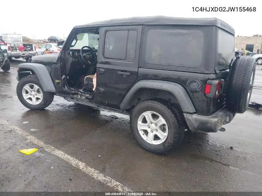 1C4HJXDG2JW155468 2018 Jeep Wrangler Unlimited Sport S 4X4
