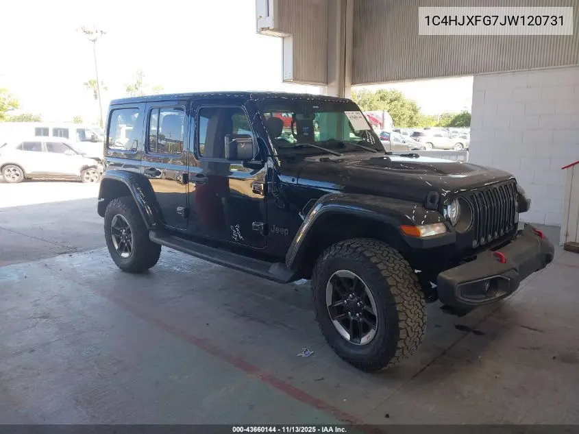 1C4HJXFG7JW120731 2018 Jeep Wrangler Unlimited Rubicon 4X4