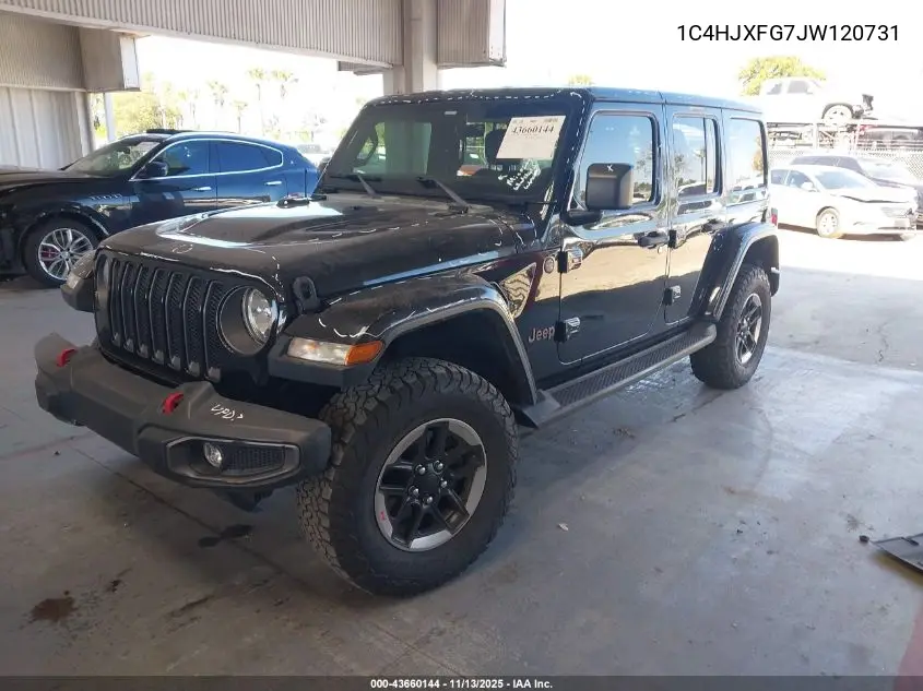 1C4HJXFG7JW120731 2018 Jeep Wrangler Unlimited Rubicon 4X4
