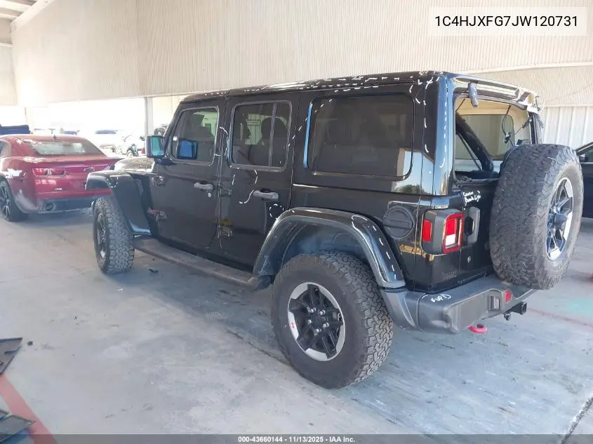 1C4HJXFG7JW120731 2018 Jeep Wrangler Unlimited Rubicon 4X4