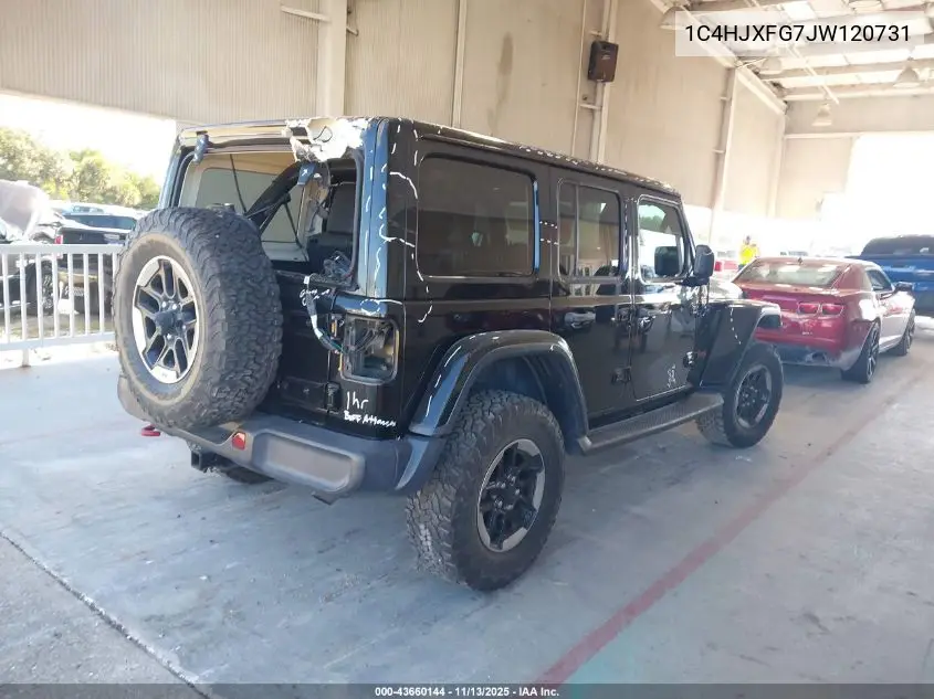 1C4HJXFG7JW120731 2018 Jeep Wrangler Unlimited Rubicon 4X4