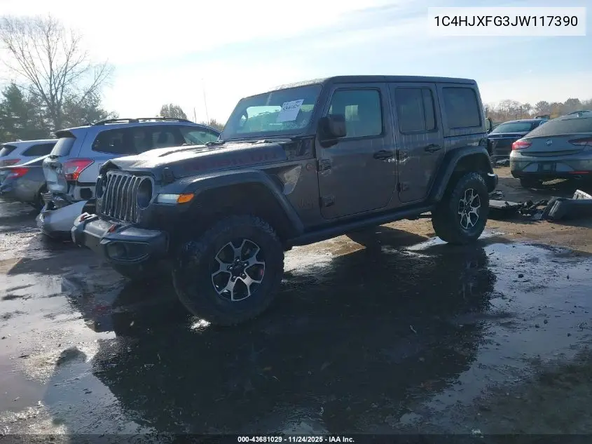 1C4HJXFG3JW117390 2018 Jeep Wrangler Unlimited Rubicon 4X4