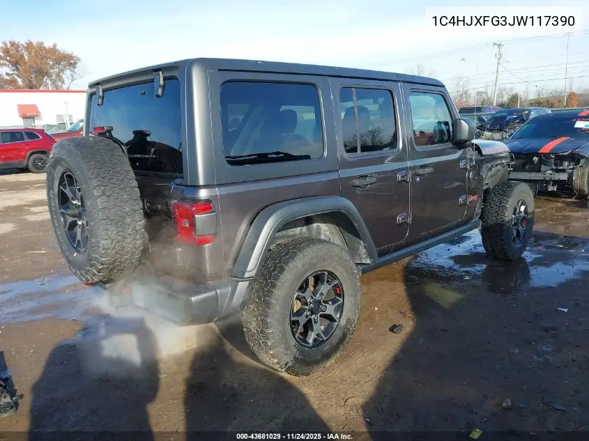 1C4HJXFG3JW117390 2018 Jeep Wrangler Unlimited Rubicon 4X4