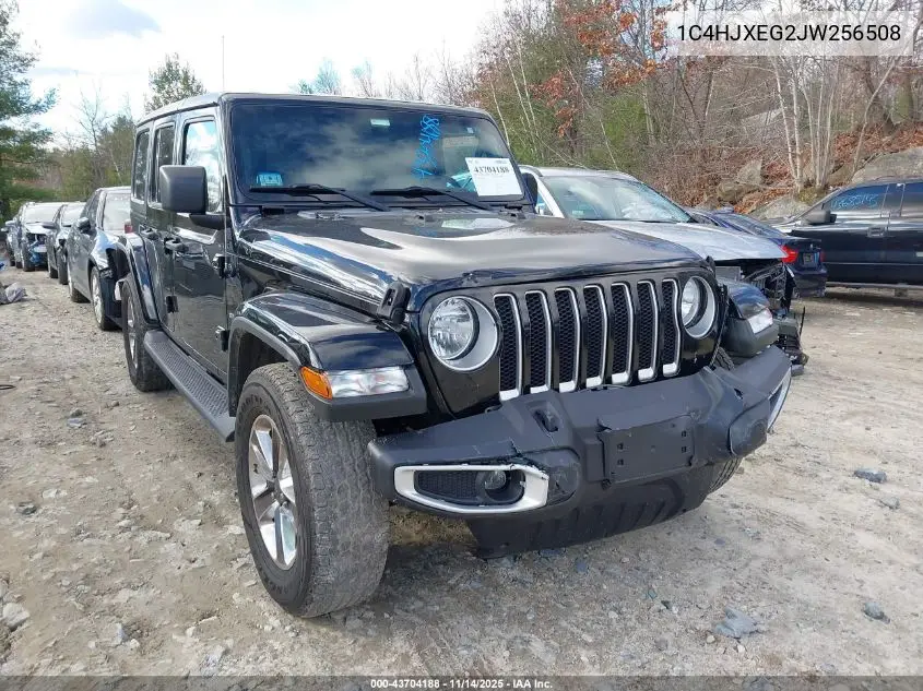 1C4HJXEG2JW256508 2018 Jeep Wrangler Unlimited Sahara 4X4